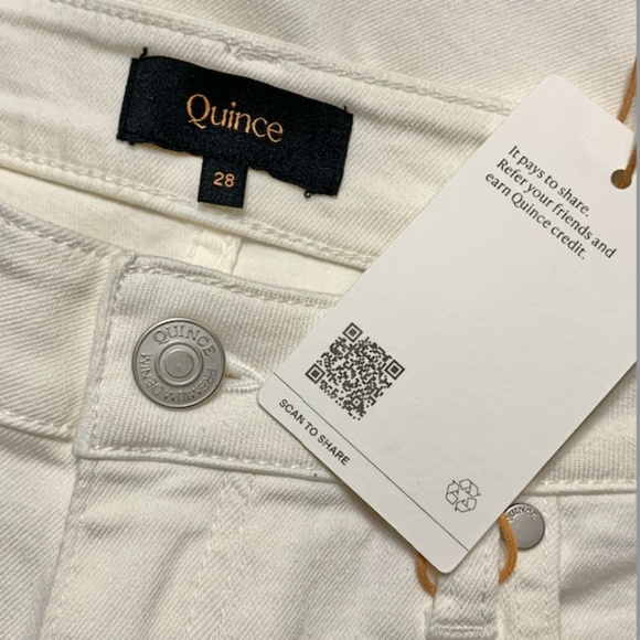 Quince Women's Luna Stretch Flare Jeans Cloud White 28 / 30 - NWT - Picture 6 of 8
